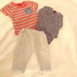 7 Seven For All Mankind Infant Boys 3-piece Set
